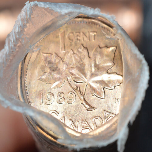 1989 Canada 1-Cent Original Roll