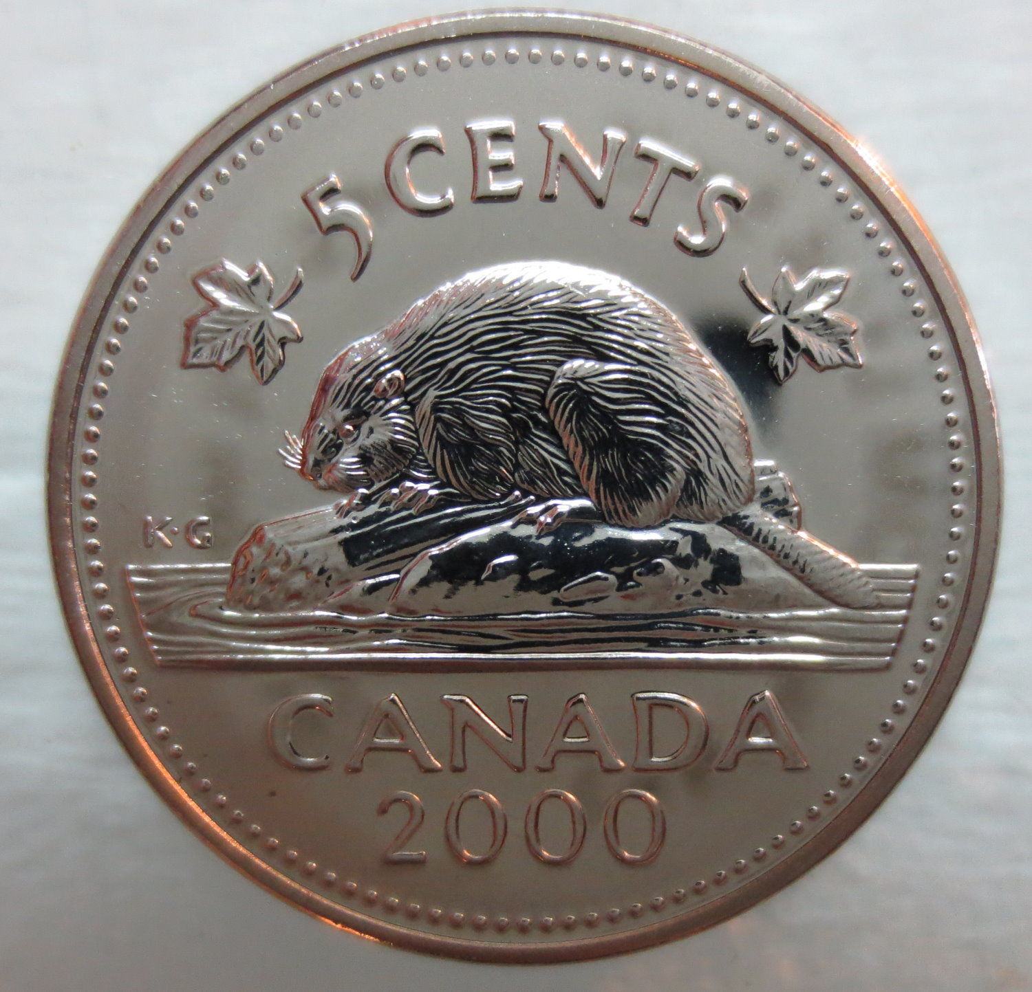 2000-W Canada 5-cent Proof-Like