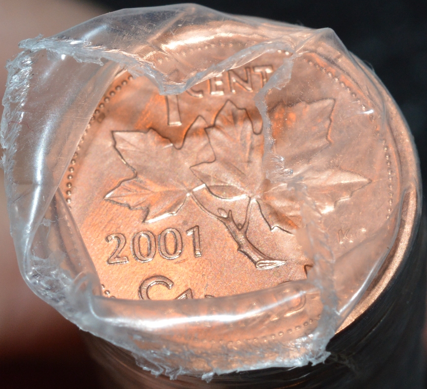 2001 Canada 1-Cent Original Roll