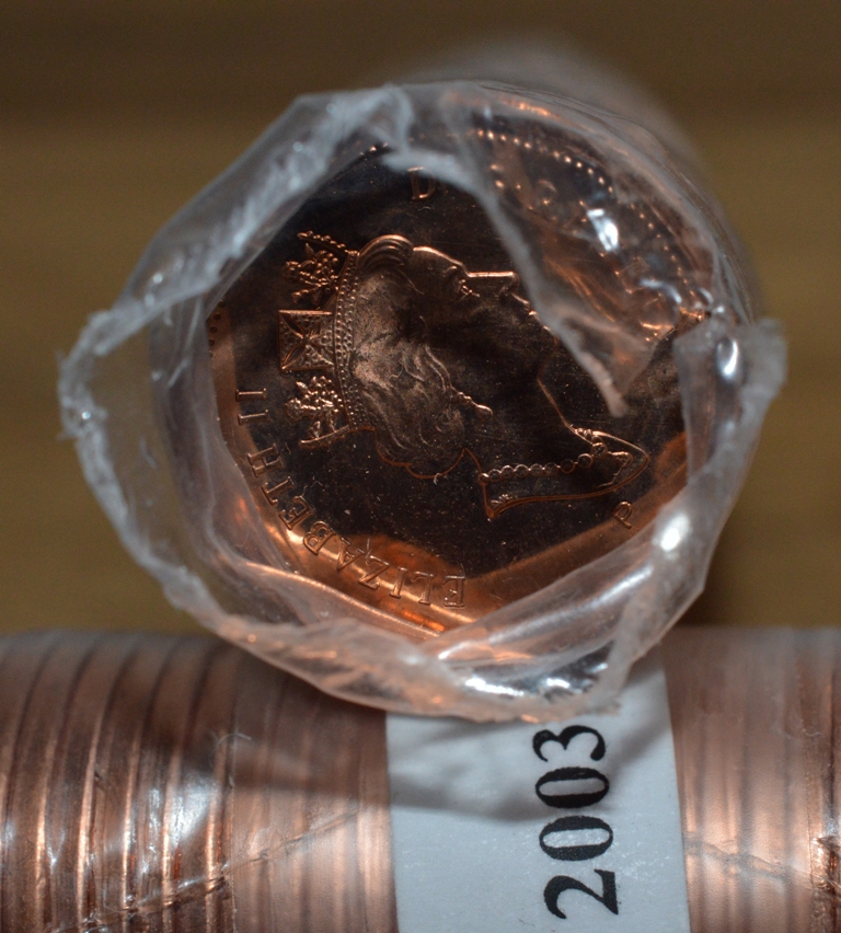 2003-P Canada 1-Cent Original Roll - Old Effigy