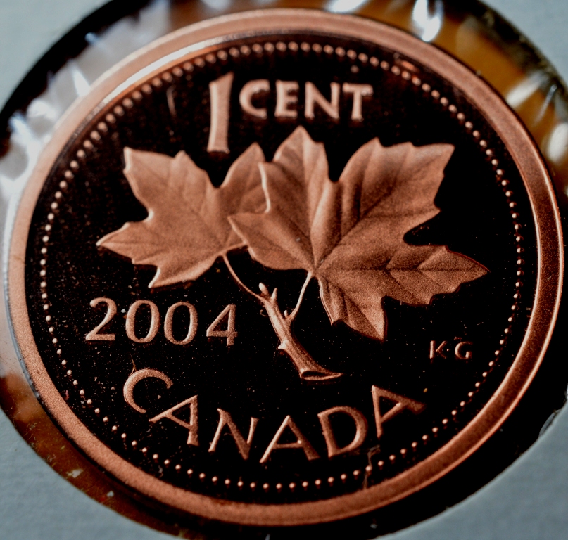 2004 Canada 1-cent Proof w/Frosted Finish
