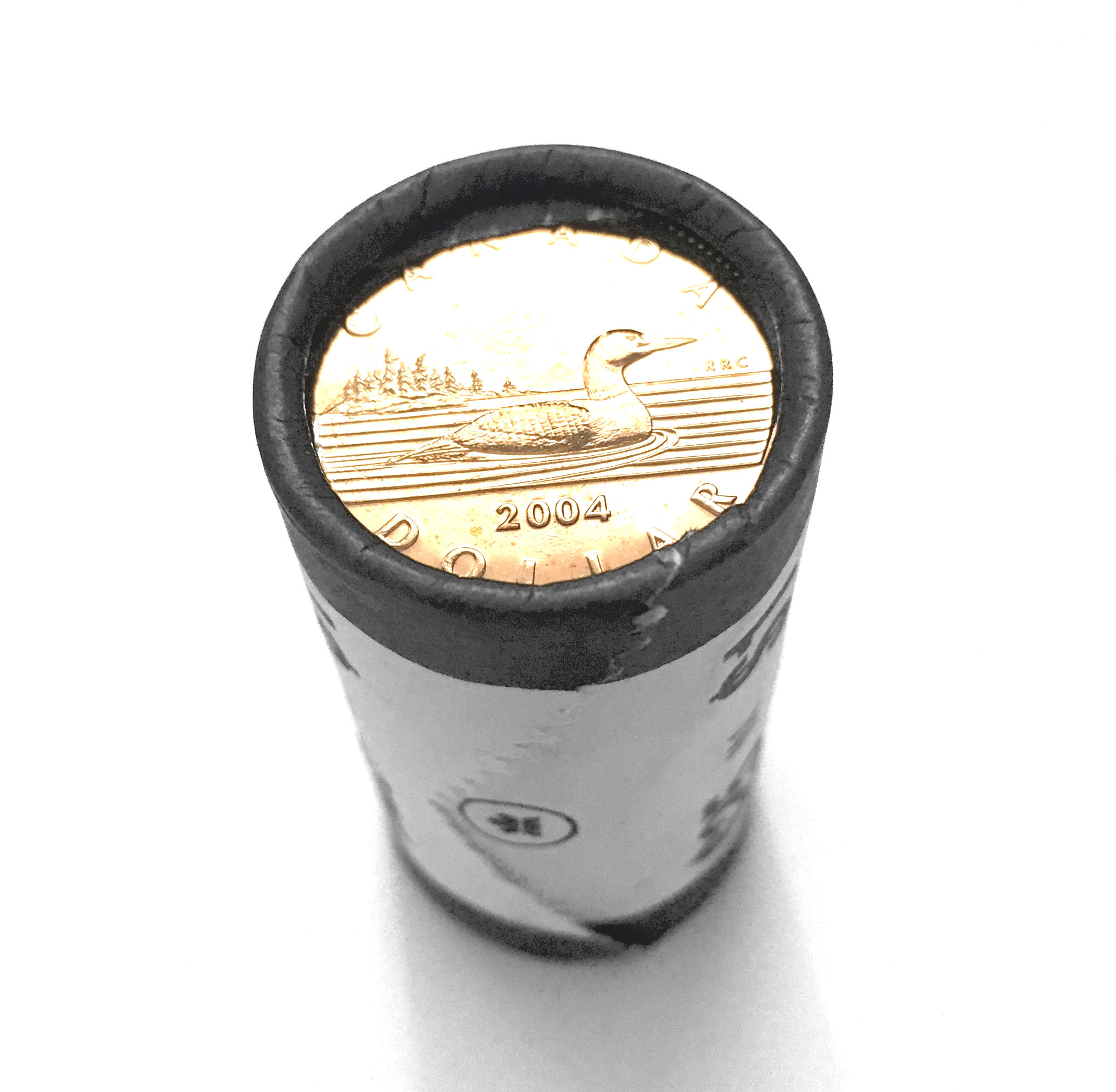2004 Canada $1 1-dollar Loon Original Roll - Very Low Mintage