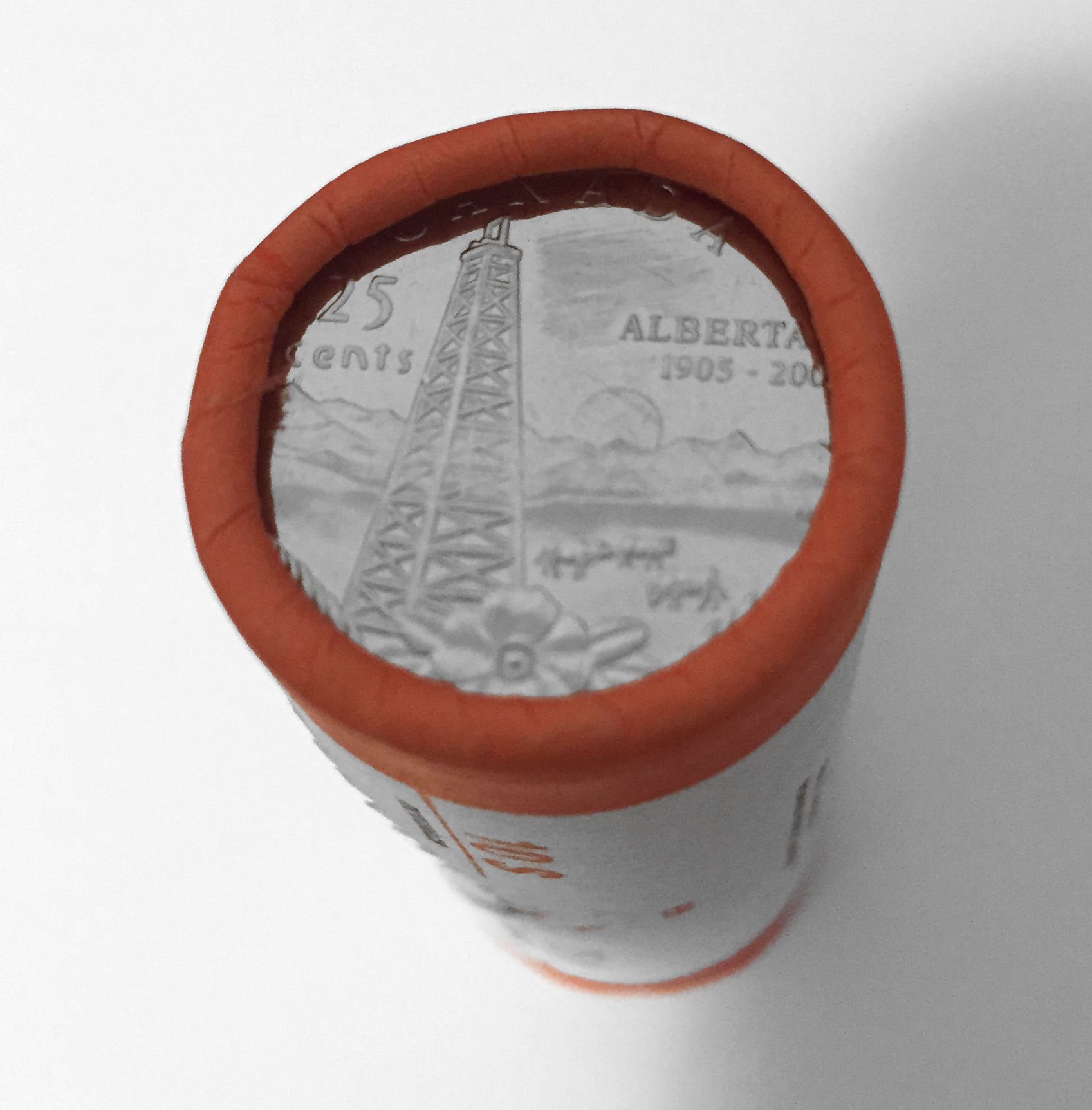 2005-P Canada 25-cent Original Mint Roll - Alberta