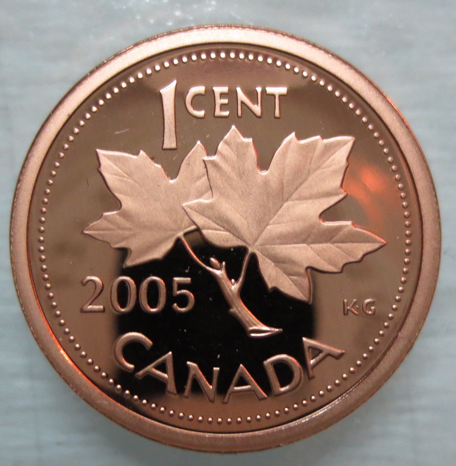 2005 Canada 1-cent Proof w/Frosted Finish