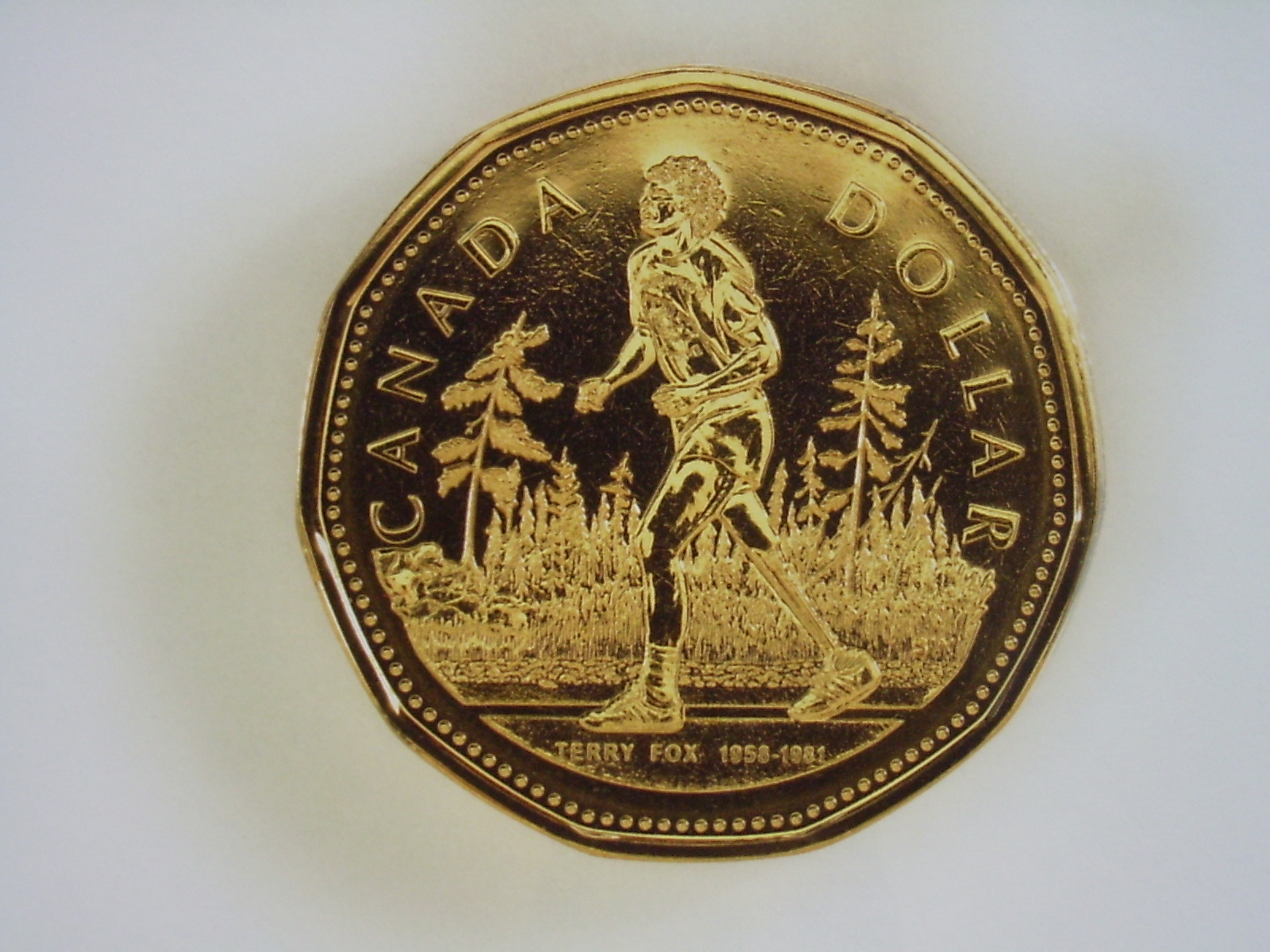 2005 Canada $1 1-dollar BU Terry Fox Marathon of Hope