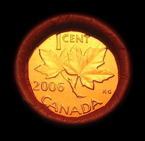 2006 Canada 1-Cent Original Roll - Logo Non-Magnetic