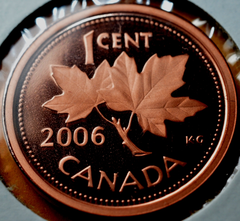 2006 Canada 1-cent Proof w/Frosted Finish
