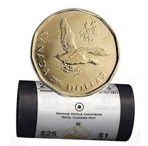 2006 Canada $1 1-dollar Olympic Lucky Loon Original Roll