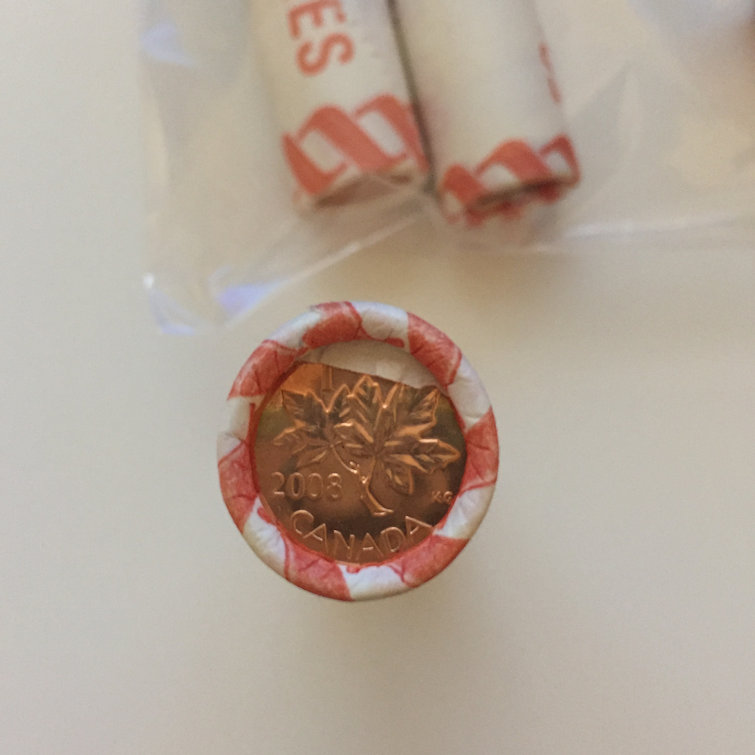 2008 Canada 1-Cent Original Roll - Paper Wrap