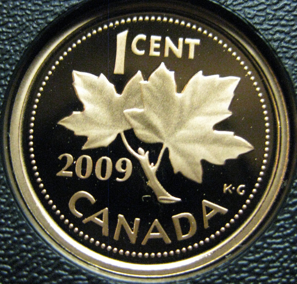 2009 Canada 1-cent Proof with Frosted Finish