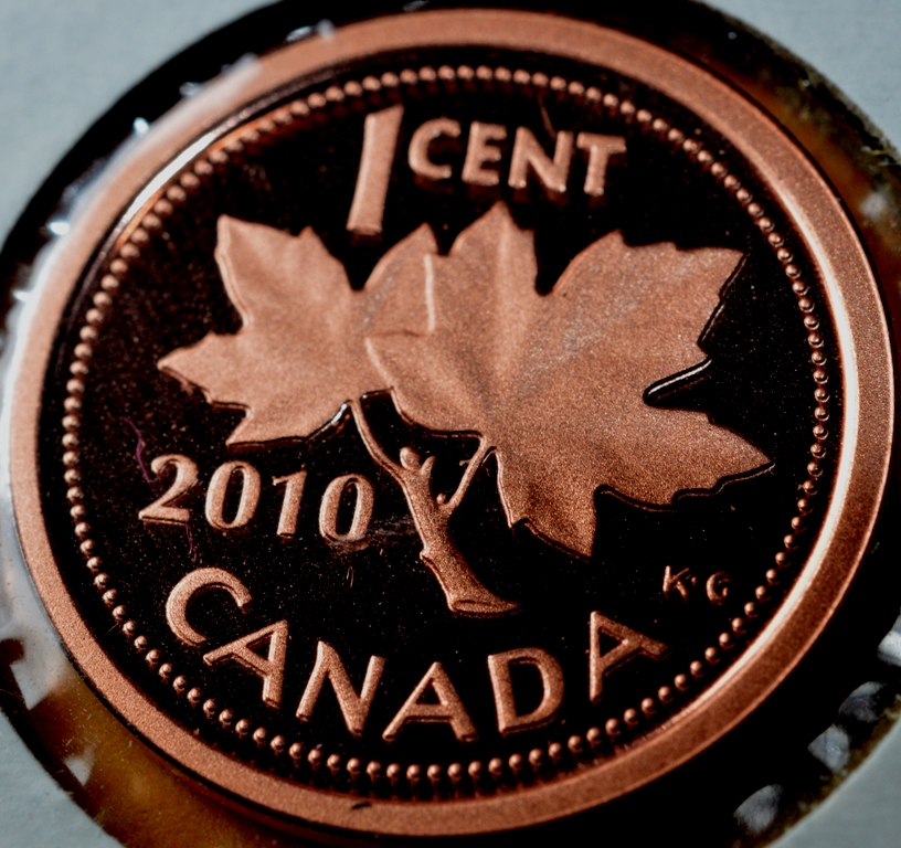 2010 Canada 1-cent Proof w/Frosted Finish