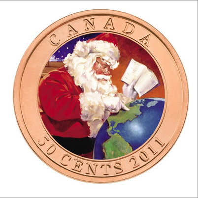 2011 Canada 50-cent Gifts from Santa Lenticular Coin