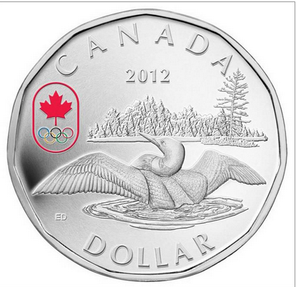 2012 $1 Lucky Loonie Pure Silver Coin