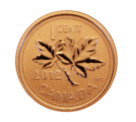 2012 Canada 1-cent Magnetic Specimen