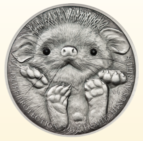 2012 ₮500 TOGROG MONGOLIA LONG-EARED HEDGEHOG