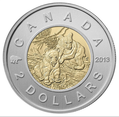 2013 $2 SPECIMEN SET THE BLACK BEAR SPECIAL EDITION