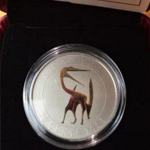 2013 Canada 25-cent Glow-in-the-Dark Quetzalcoatlus