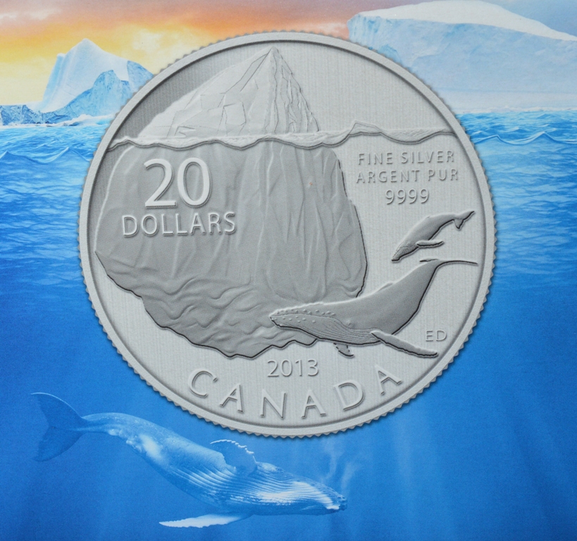 2013 Iceberg $20 for $20 Fine Silver Coin