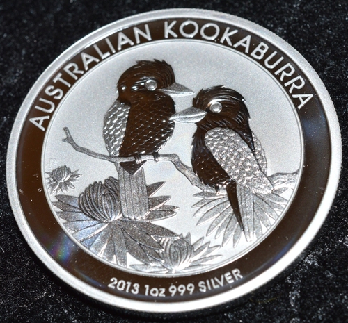 2013 Australian Kookaburra 1oz Fine Silver Coin
