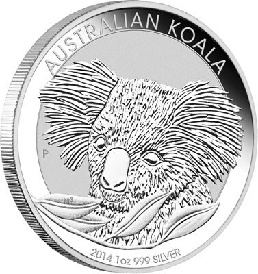2014 Australian Koala 1oz Fine Silver Coin