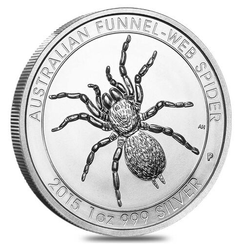 2015 Australian Funnel Web Spider 1oz Fine Silver Coin