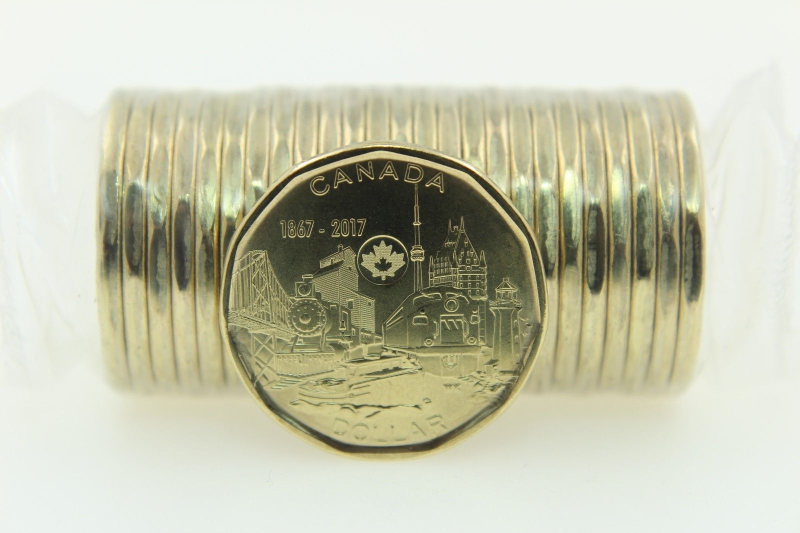 2017 Canada $1 1-dollar Original Roll - "150" Connecting a Nation