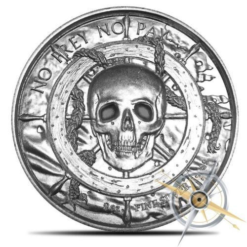 Privateer Siren 2oz Fine Silver Round - UHR
