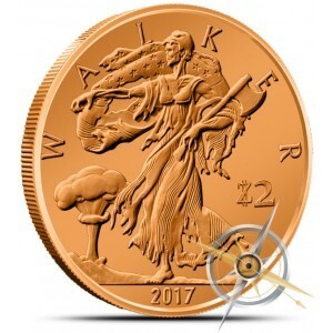 2017 Zombucks Walker 1oz Copper Round
