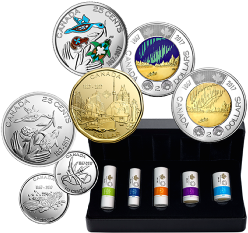 2017 Canada $1 1-dollar "150" My Inspiration Special Wrap Roll Set