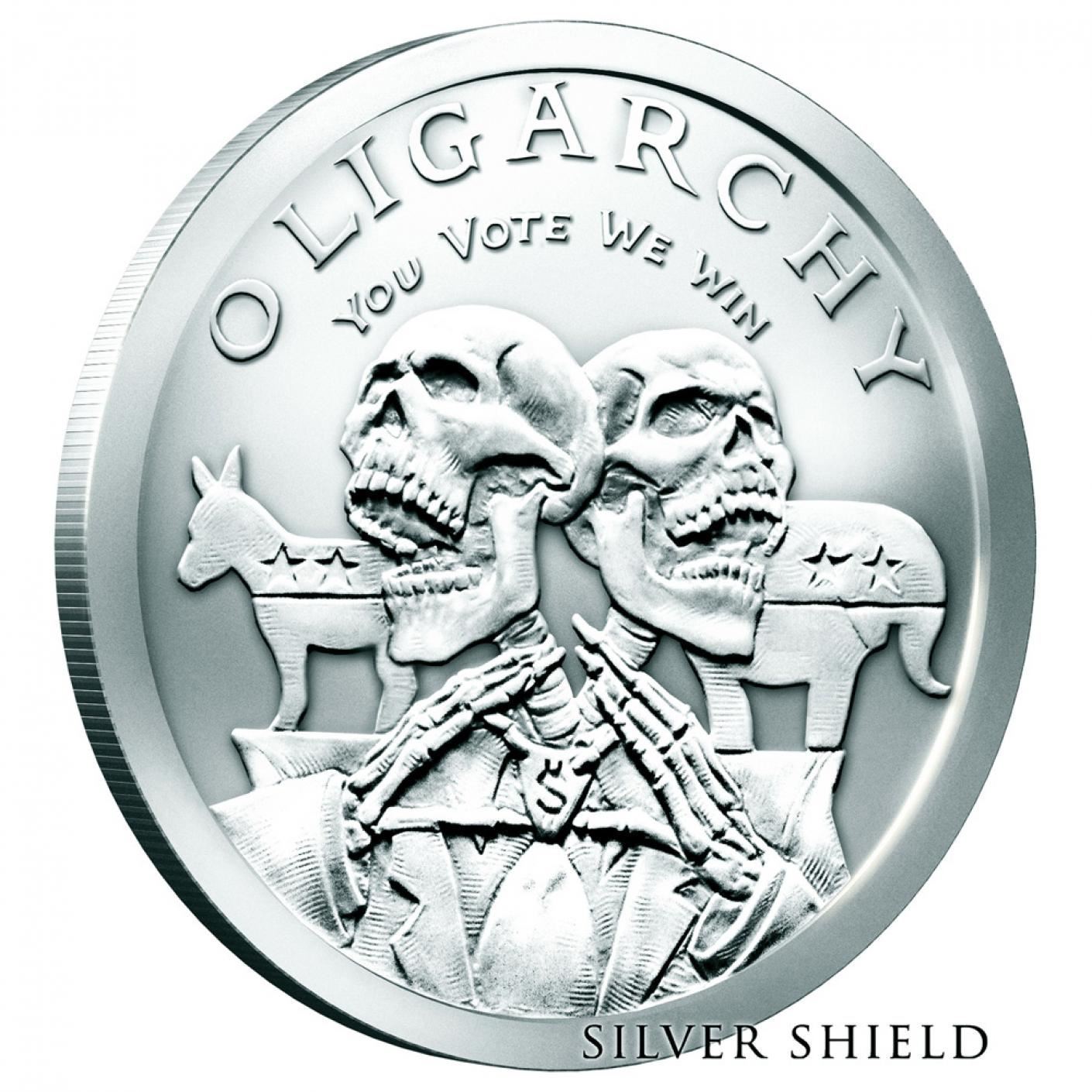 2016 Silver Shield Oligarchy BU Silver 1oz ROUND