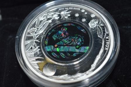 2012 Australian Koala 1oz Fine Silver Proof Coin **Opal Series 1ST Release**