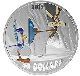 2015 Canada Looney Tunes $30 Fast & Furry-ous 2oz Pure Silver Coin