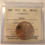 2011 Canada 1-dollar $1 Loon ICCS MS65