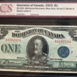 1923 Dominion of Canada $1 McCavour-Saunders EF-40 DC-25h Blue Seal Group 2 Series