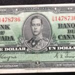 1937 $1 O/N Prefix Coyne-Towers BC-21d VF-EF Condition