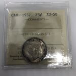 1937 Canada 25-Cent ICCS AU-58