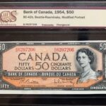 1954 $50 B/H Beattie-Rasminsky BCS AU-58 BC-42b