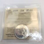 1959 Canada 25-Cent ICCS MS-64