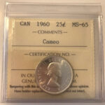 1961 Canada 25-cent ICCS MS-65 Cameo
