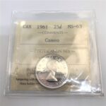 1961 Canada 25-Cent ICCS MS-63 Cameo