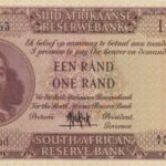 South Africa One Rand (Een Rand) A1000063 1961 AU/UNC - LOW SERIAL NUMBER