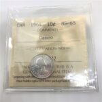 1964 Canada 10-Cent ICCS MS-65 Cameo