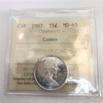 1967 Canada 25-Cent ICCS MS-65 Cameo