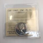1967 Canada 25-Cent ICCS PL-64