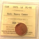 1973 Canada 1-Cent ICCS PL66 RED *HEAVY CAMEO*
