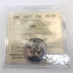1977-PL Canada 25-Cent ICCS MS-66 NBU