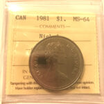 1981 Canada 1-dollar $1 ICCS MS64