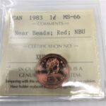 1983 Canada 1-Cent ICCS MS-66 Red NBU