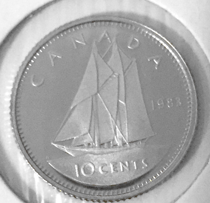 1983 Canada 10-cent Proof with Frosted Finish
