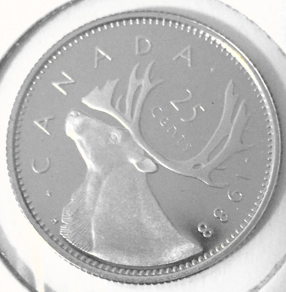 1988 Canada 25-cent Proof with Frosted Finish